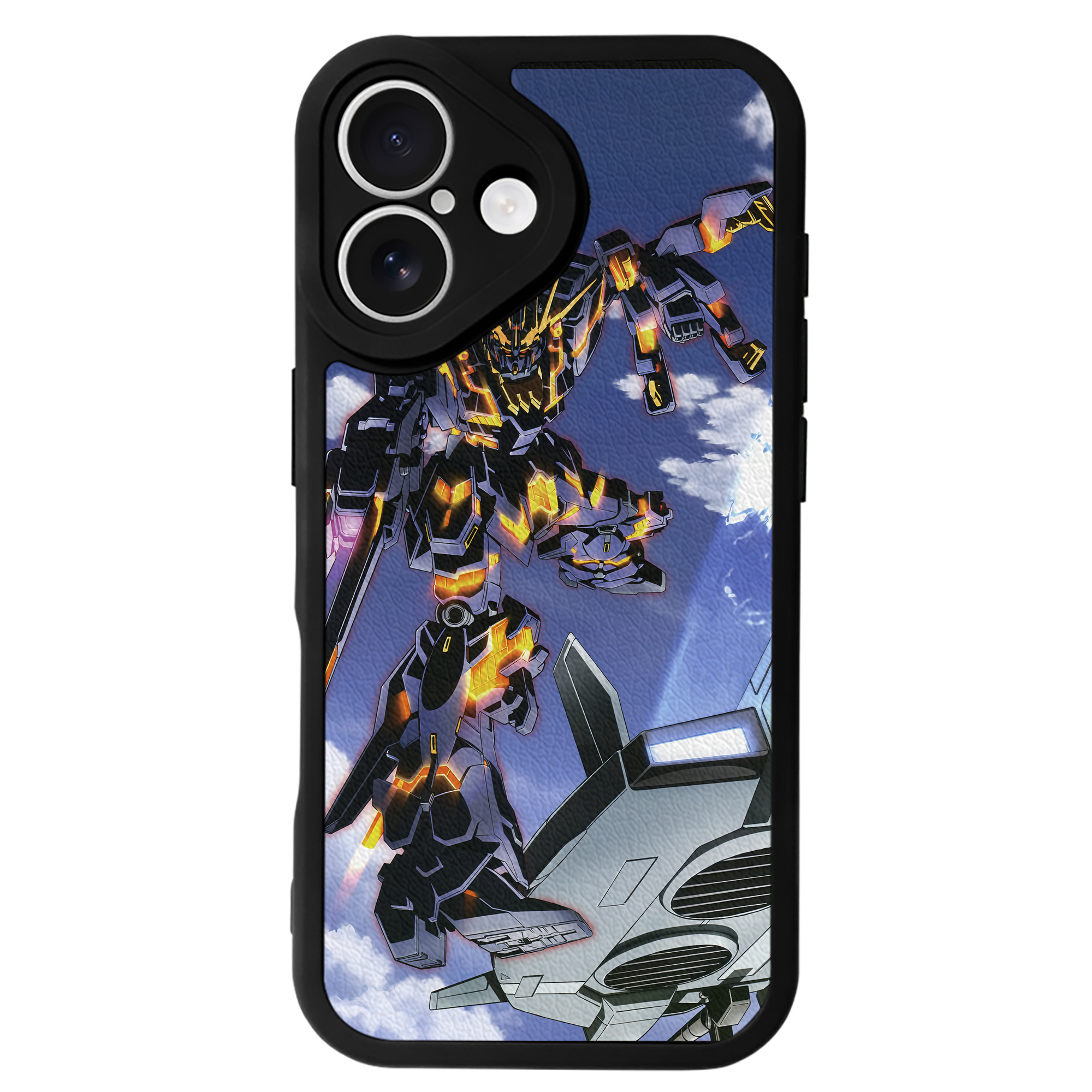 （画像用） 機動戦士ガンダム Mobile Suit Gundam 【iPhone 16シリーズ対応】シリコンスマホケース（レザー調） 材質：シリコン